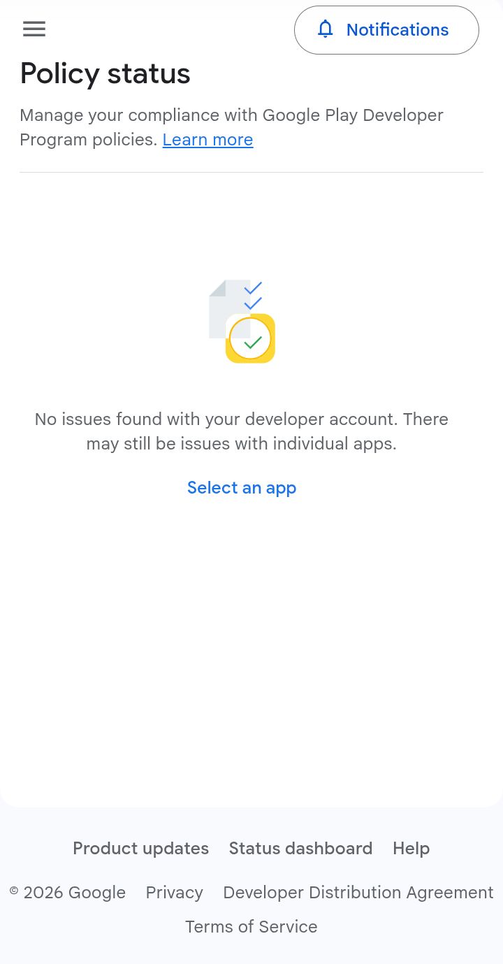 Policy Issue Screenshot